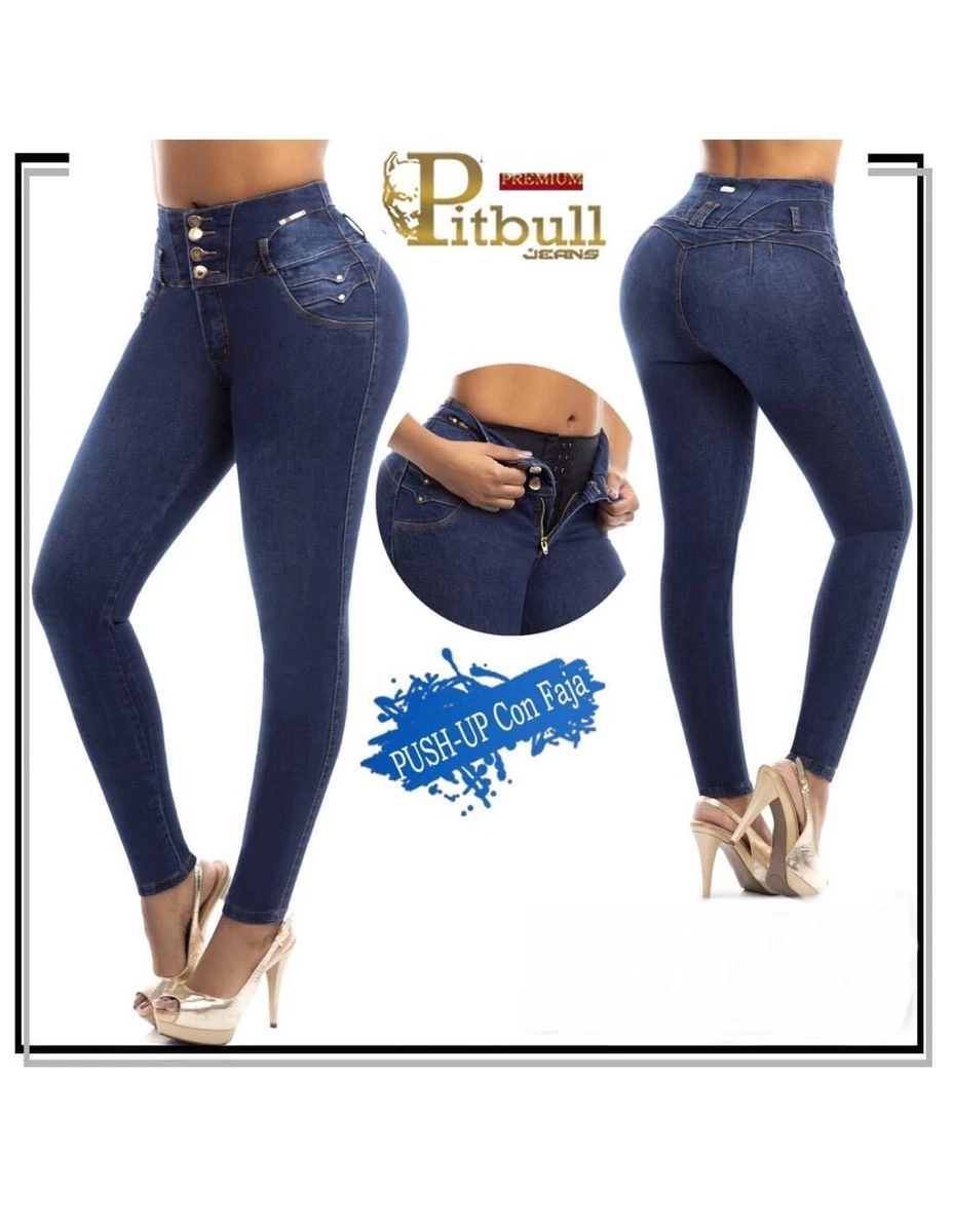 JEANS COLOMBIANOS PUSH UP. LEVANTA COLA AUTHENTIC BUTT LIFT JEANS PITBULL