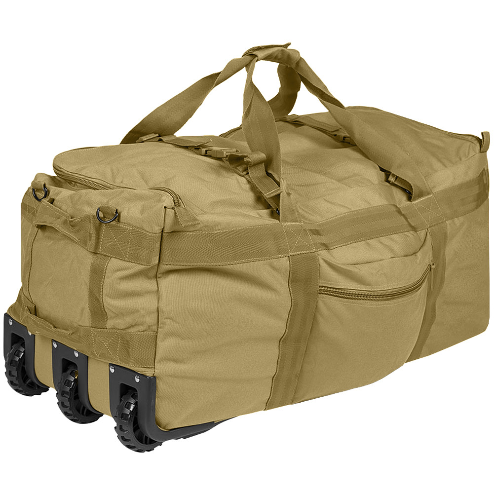 Combattimento Di Trasporto Wheelie Travel Duffel Tattico Borsa Zaino Bagagli Coy