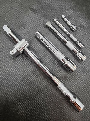 Vigor by Hazet 5-tlg Verlängerung Set 1/2 3/8 1/4'' Zoll Quergriff Steckschlüssel