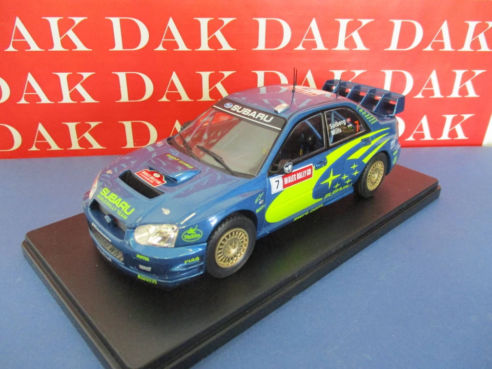 Die cast 1/24 Modellino Auto Subaru Impreza WRC Rally Wales 2003 P. Solberg - Immagine 2 di 4
