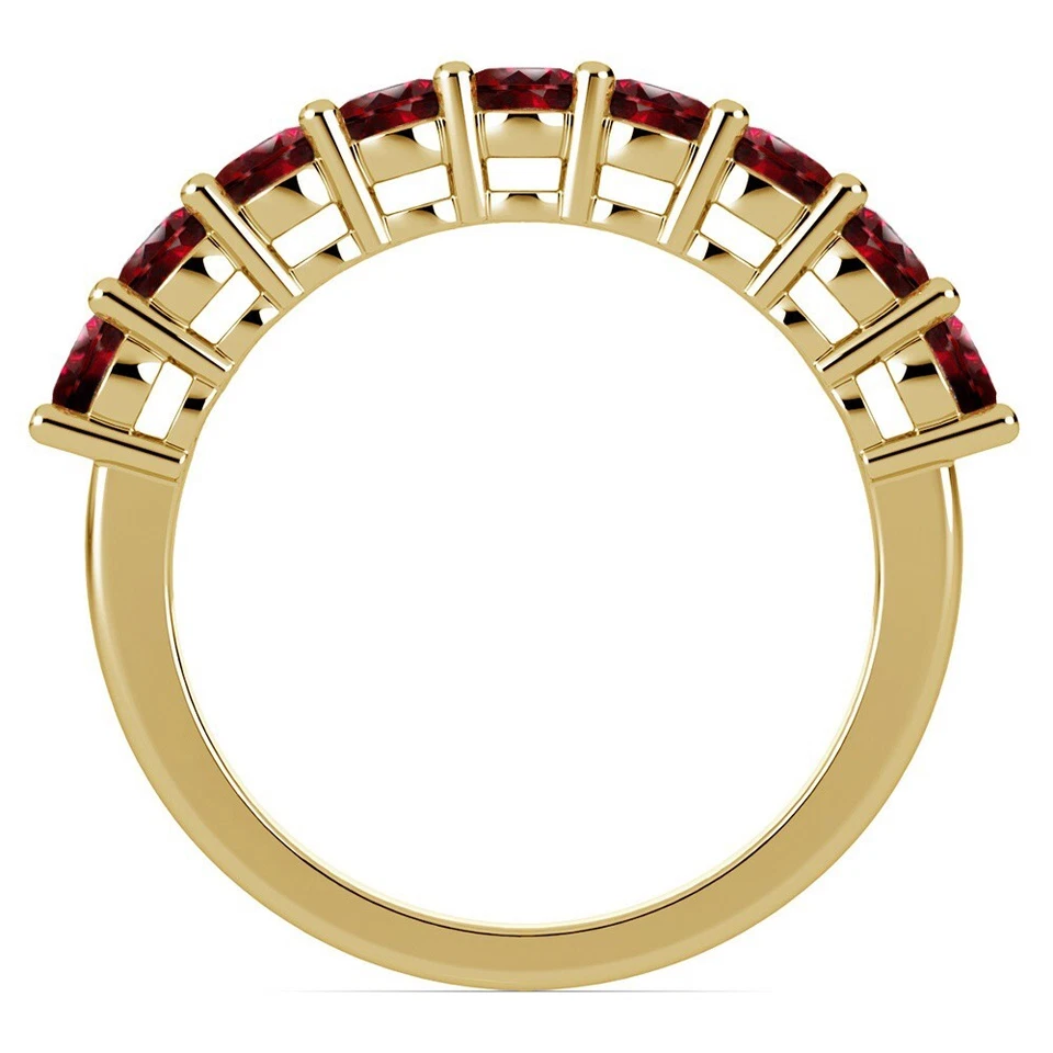 1.00 Ct Natural Ruby Engagement Wedding Beautiful Ring 14K Yellow Gold Size 4 - Image 3 of 4