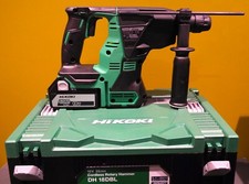 Hikoki Cordless Brushless SDS+ 18V Hammer Drill Chisel 2x 5.0Ah & Charger & Case