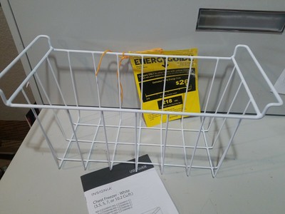 New Insignia Hanging wire basket for chest freezer 3.5, 5.0, 7.0, 10.2
