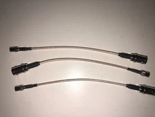 3 BNC female to SMB female  RG316 cable jumper pigtail approx: 6 3/4 inches 