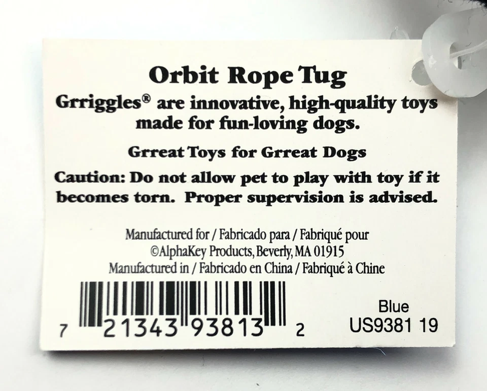 Juego de 2 cuerdas para perros juguete para masticar juguete interactivo salud dental Foto 4 de 4