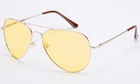 Polarized Aviator Sunglasses Day Night Driving Gold Vintage Sports Mirrored