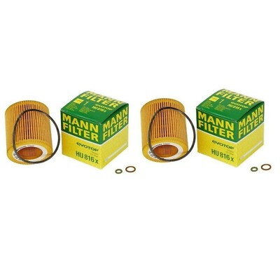 #ad Pair Set of 2 Oil Filters Mann 11 42 7 541 827 For BMW E60 E71 E90 E92 F01 F10 $19.95