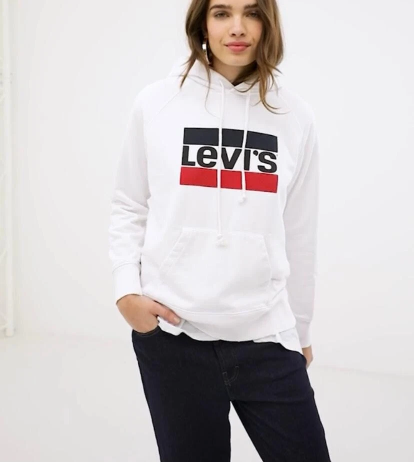 Levi’s Women's Graphic Sport Hoodie In White