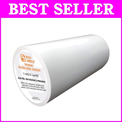 Extra Long 55 Yards of 11-Inch Ultra-Thin Double-Sided Tape for Easy Application
