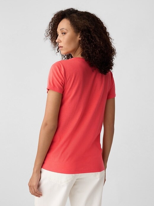 Champion T-Shirt Girocollo Con Logo Champion Grande Bianco Donna Bianco - Foto 8