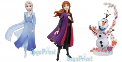 Disney Frozen Anna Elsa Olaf 2 Premium Figure 3 set figure Sega Prize Japan F/S 