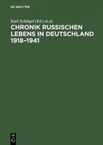 Thumbnail - Chronik Russischen Lebens In Deutschland 1918-1941 3567