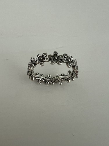 Pandora Ale 925 Sterling Silver Daisy Flower Ring Band Size 7