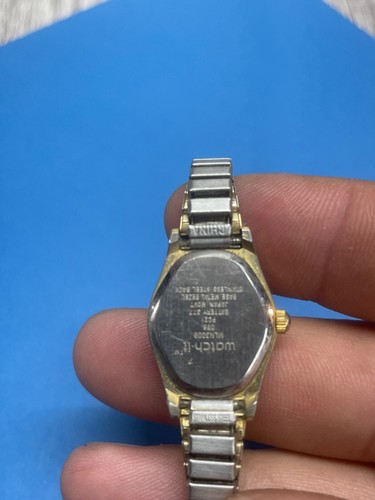 Watch It Ladies Wristwatch Watch Gold Color Face working see pics vintage - Picture 10 of 11