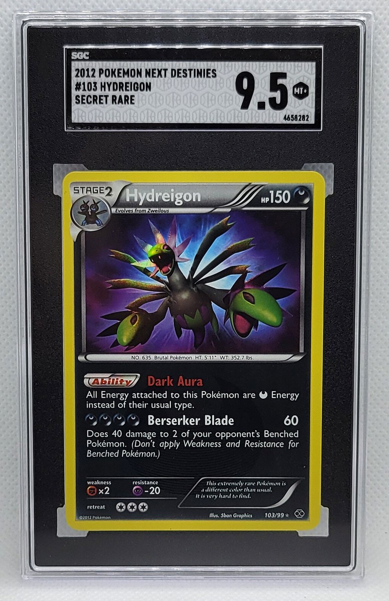 shiny hydreigon pokemon card Hydreigon (103/99) [Black & White: Next Destinies] Moderately Played Holofoil