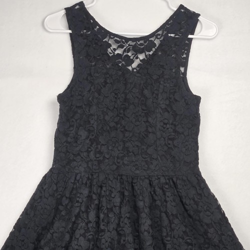 Vestido de encaje negro sin mangas Abercrombie & Fitch para niñas talla 15/16 - Imagen 2 de 12