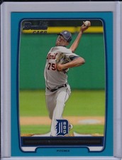 Brenny Paulino 2012 Bowman Blue Base Parallel #'d /500 Border Paper Tigers