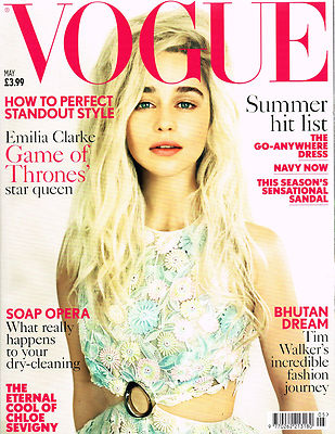 VOGUE UK May 2015 EMILIA CLARKE Karen Elson HOLLIE-MAY SAKER Chloe Sevigny @ NEW