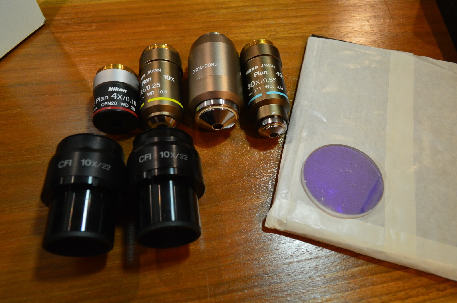 Nikon Eclipse E400 microscope with ergo head and 4 plan objectives | eBay