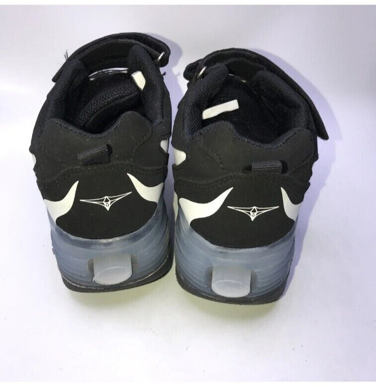 Jiandian Roller Skate Wheel Heely Shoes LED Lights Black White Waves US 13.5/31 eBay