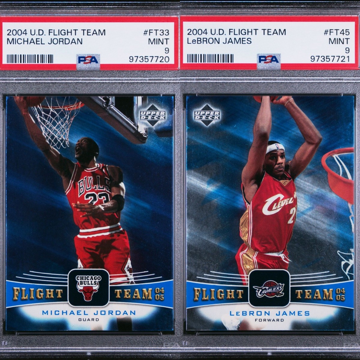 2004-05 Upper Deck Flight Team Michael Jordan FT33 LeBron JAMES