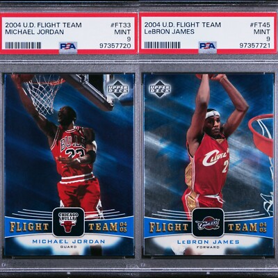 2004-05 Upper Deck Flight Team Michael Jordan FT33 LeBron JAMES