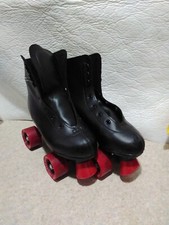 Chicago 8601K Roller Skates, Childs 4, Black W/Red Wheels. TOTE G3