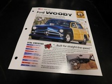 1950 Ford Woody Wagon Spec Sheet Brochure Photo Poster
