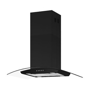 JOEAONZ 900CFM 30inch Island Range Hood Glass Fan 3-Speed Vent for Kitchen 