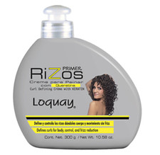 LOQUAY: Curl Defining Cr me with Keratin / Defines Curl for Body, Control and Fr