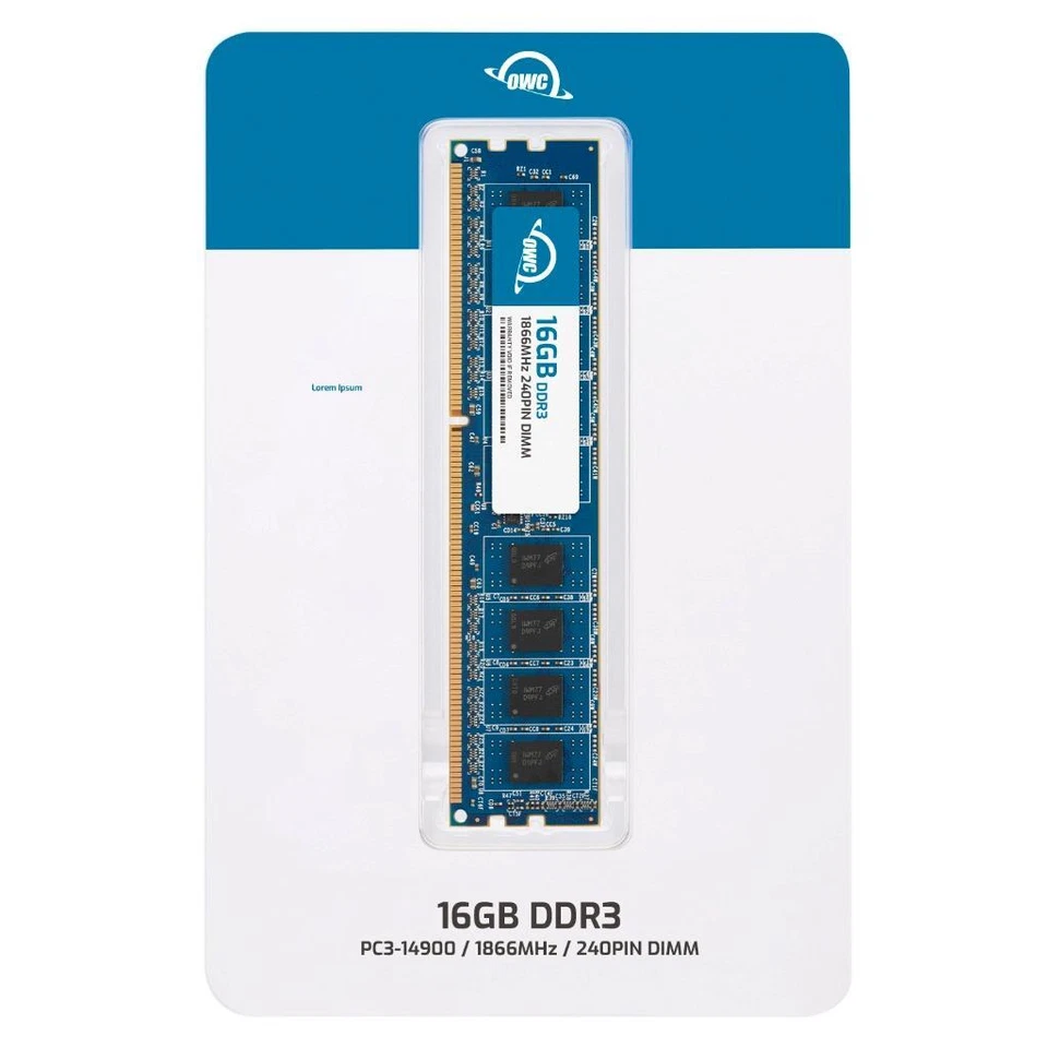 OWC 16GB DDR3L 1866MHz 2Rx8 Non-ECC UDIMM 240pin Memory RAM - Image 2 of 4