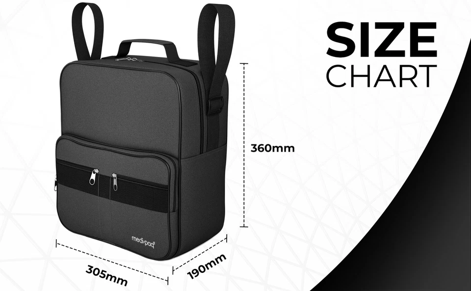 Rollstuhltasche Zubehör große Seite Einkauf Aufbewahrung Mobilität Behindertenhilfe - Bild 3 von 4