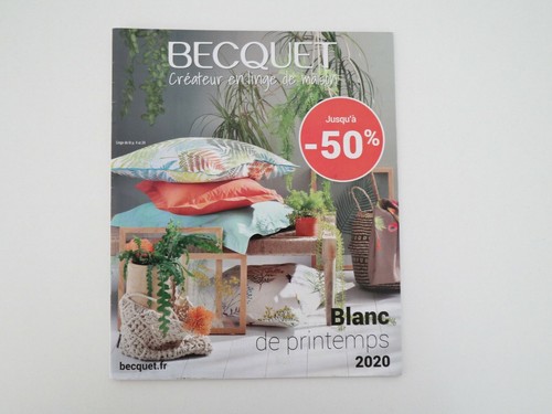 LOT 3 Magazines Catalogues Catalog BECQUET Créateur en linge de Maison 2020 - Imagen 7 de 8