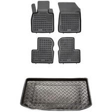 RX18171031-1 Satz Fußmatten und PE Kofferraumwanne für Nissan MICRA IV K13 2010-