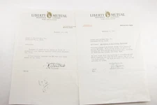 1935 Lamson Goodnow Liberty Mutual Insurance Springfield MA Ltrs Ephemera P763F