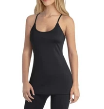 H HALSTON STUDIO Black Tank Top Medium Y-Back Strappy Scoop Neck Workout Yoga