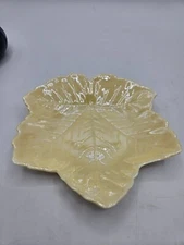 VTG. Belleek Leaf Shaped Trinket Dish 