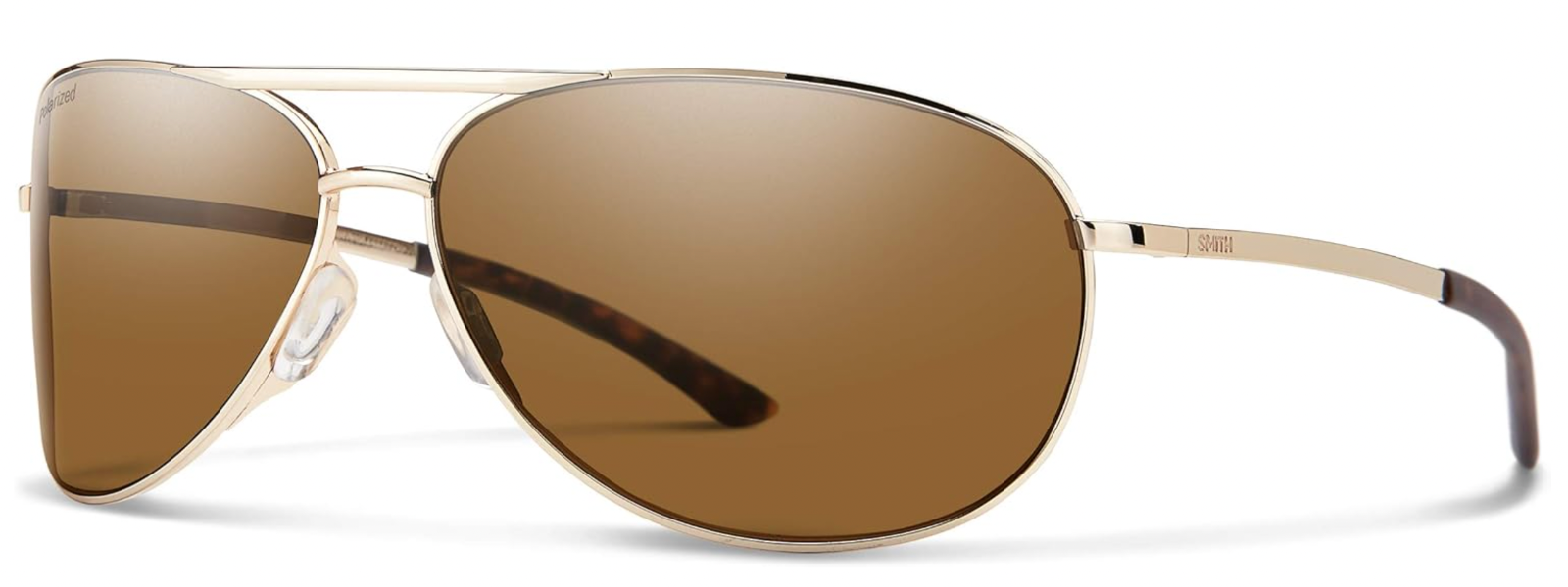 Smith Serpico 2 Polarized Sunglasses Gold Frame Brown Lens