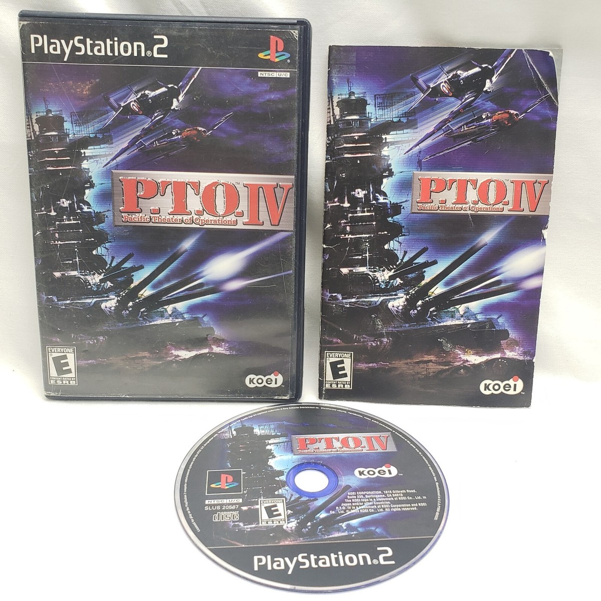 PS2 P.T.O. IV Pacific Theater of Operations RPG *READ* Complete 