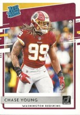 Chase Young RC 2020 Donruss Rated Rookie Washington Redskins Rookie Card #316. rookie card picture