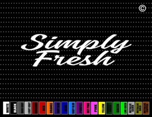 40/" Fresh /& Clean JDM Racing Simply Import Car Decal Sticker Windshield Banner