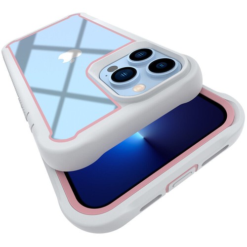 For iPhone 13/12/11/Pro/Max Clear Phone Case Shockproof Belt Clip Holster Cover - Picture 39 of 47