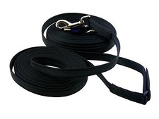 Official Libby's Long Reining Rubber grip Reins Trigger Black 3, 4, 5, 6 & 7m 