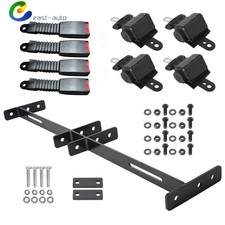 New Golf Cart Retractable Seat Belts 4   Bracket Kit for EZGO Yamaha