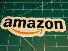 Amazon Logo Vinyl Sticker - Outdoor-Grade Laptop, Bottle & Skateboard Decal
