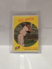 Bill White, 1959 Topps Rookie, #359, Card is NM-Mint. rookie card picture