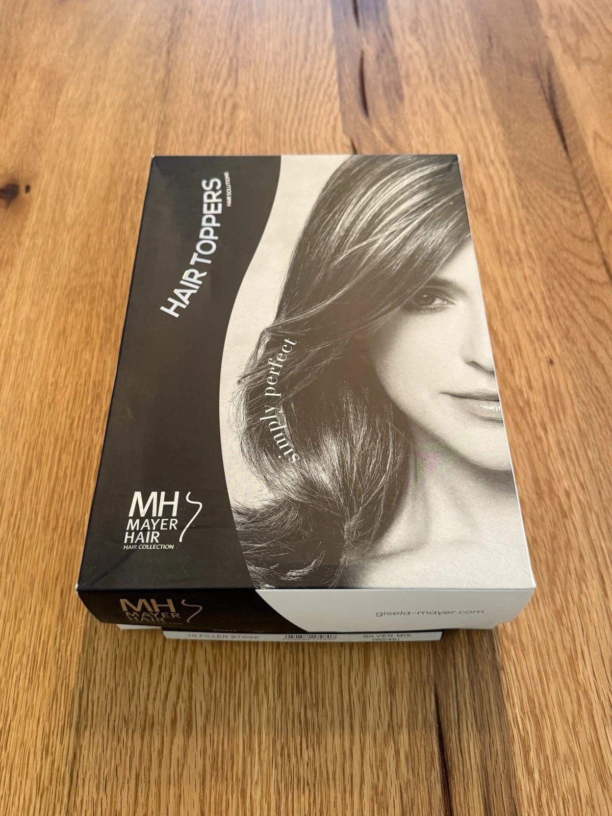 Gisela Mayer Hair Topper Hi Filler Stage Silver Mix 60/48 Mono Top - Brand New