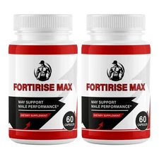 (2 Pack) Fortirise Max for Men ed, Fortirise Pills for Man Stamina & Energy 60ct