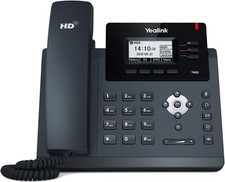 Yealink T40GB Gigabit IP Phone with accessories - Black