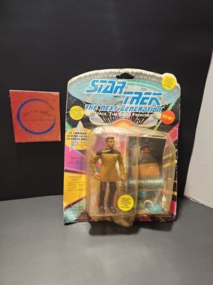 Vntg 1993 Playmates Geordie LaForge Numbered 6'' Action Figure  New In BAD PKG